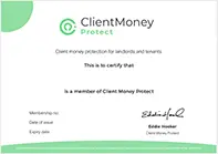 CMP Client Money Protect Certificate